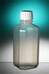 Octagonal bottle 500ml PET amber