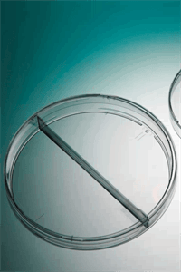 Round Petri plate PS na 3 vents